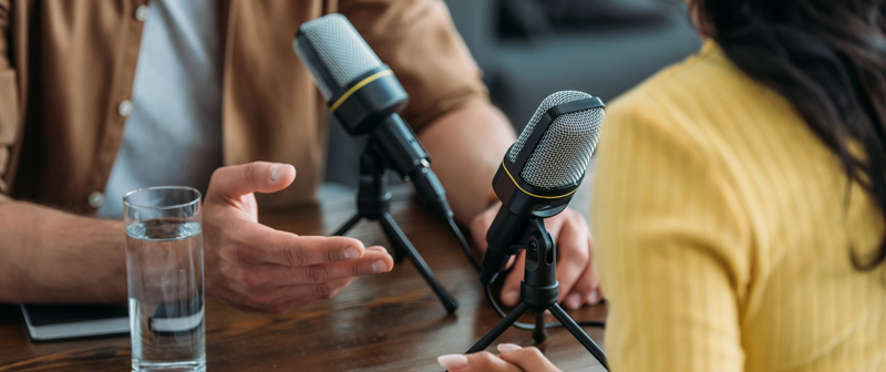 Podcast being created